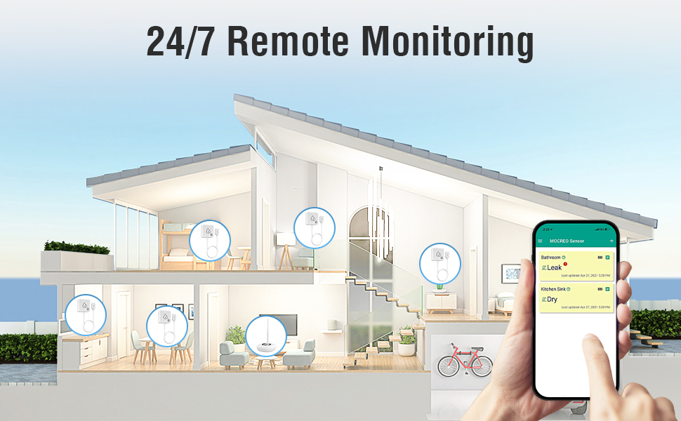 remote water sensor alarm