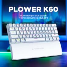 RGB mechanical gaming keyboard with customizable backlighting and tactile switches