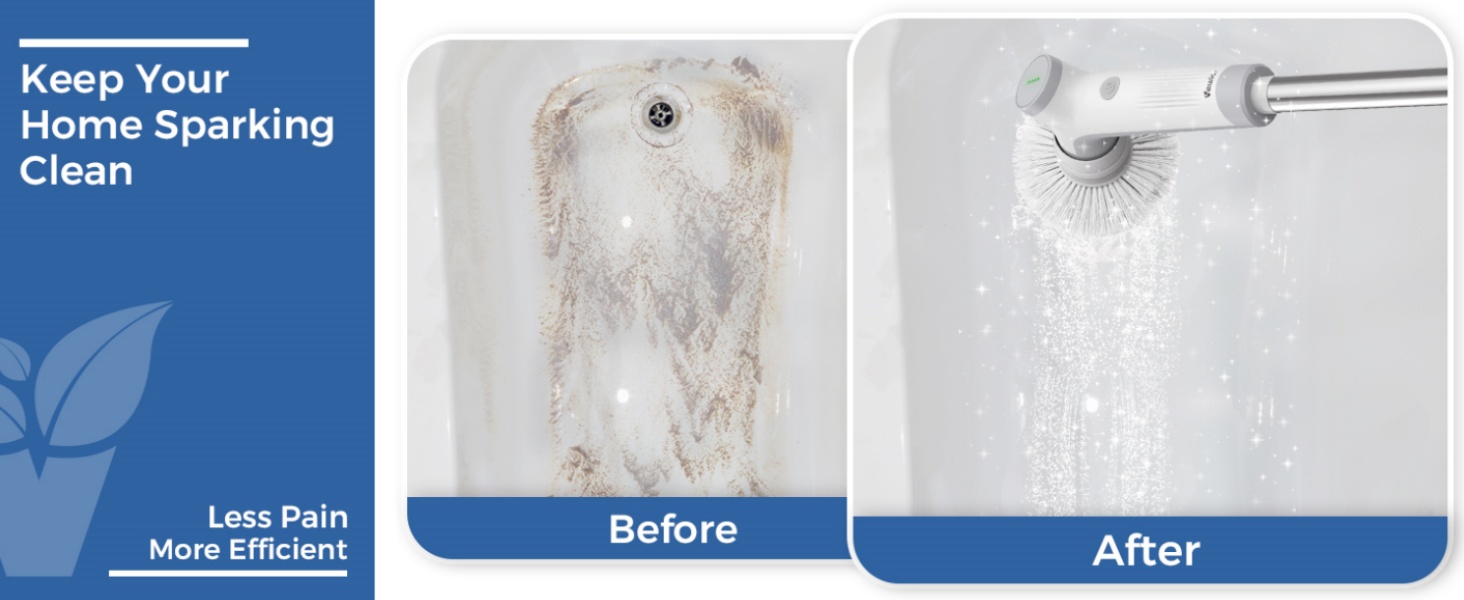 electric spin scrubber shower scrubbers power cordless cleaning brush bathroom household