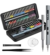 Mini Electric Screwdriver, LIFEGOO 58 in 1 Electric Screwdriver Kit with 50 Magnetic Bits, Digita...