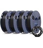 SUNLU PLA+ 3D Printer Filament Bundle, 0.25kg Each Spool, Total 1kg, Mini Spool, PLA Plus Filamen...