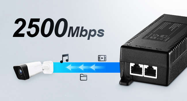 60W 2.5G PoE Injector