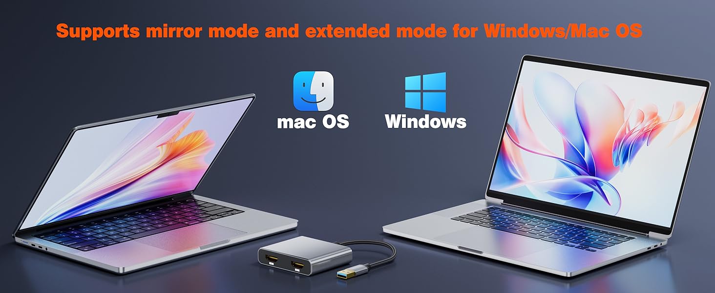 usb a to dual hdmi adapter