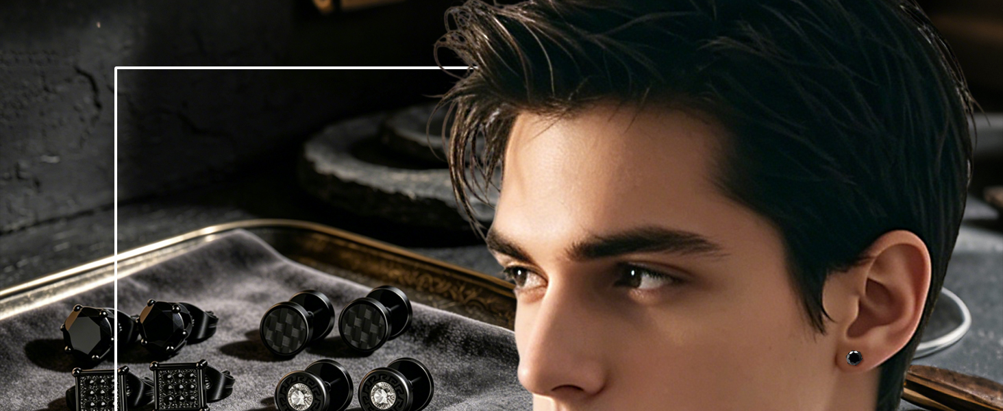 MENS EARRINGS STUDS