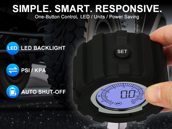 high digital tire pressure gauge 250psi