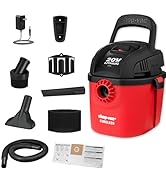 Shop-Vac Wet Dry Cordless Vacuum Cleaner, 8.0 Peak Kpa Cordless Vacuum Cleaner with Collapsible H...