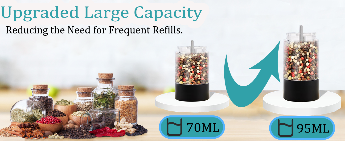 salt and pepper grinder set electric salt and pepper grinder battery salt and pepper grinder set