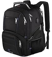 LTINVECK Extra Large 50L Travel Laptop Backpack, Blue, Unisex, Backpack with USB Charging Port, T...