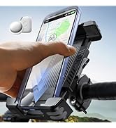 JOYROOM Bike Phone Holder [Hidden Tracker Storage] Phone Holder for Bike [1S Auto Lock] Motorcycl...