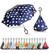 Sharpty Inverted, Windproof, Reverse Umbrella for Women with UV Protection, Upside Down with C-Sh...