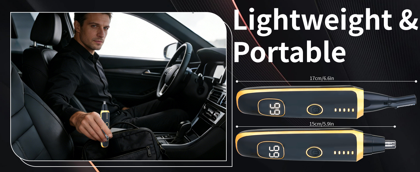 Nose &amp; Eyebrow Hair Trimmer for Women Men,Painless Rechargeable Ear &amp; Nose Hair Trimmer Clipper