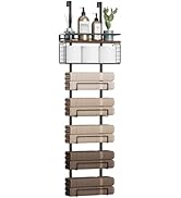 Aetyord Towel Racks for Bathroom Over The Door Towel Racks Towel Storage Organizer with Metal She...
