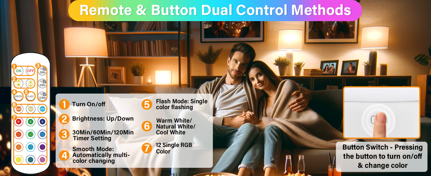 battery operated light bulb with remote