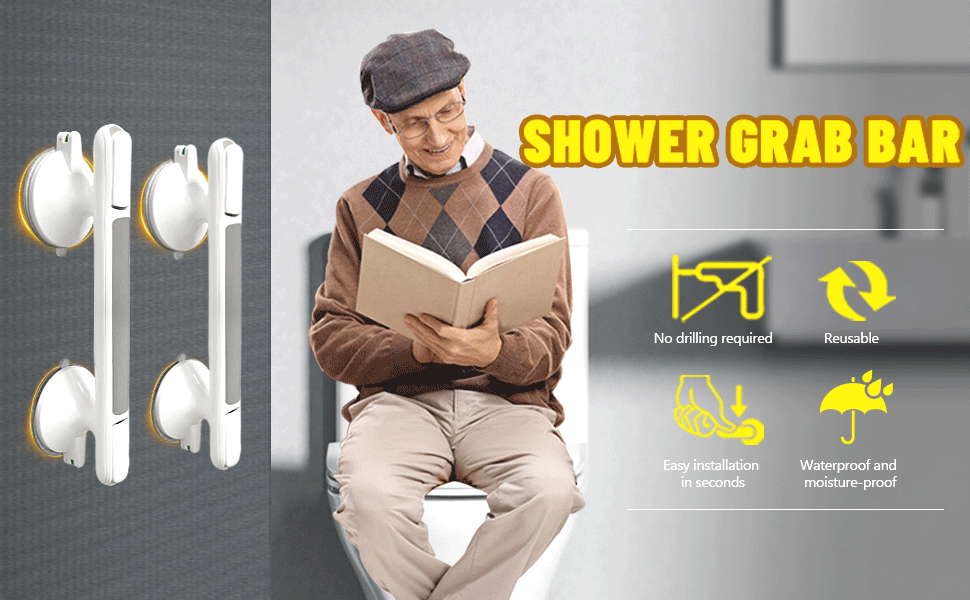 shower handles for elderly suction