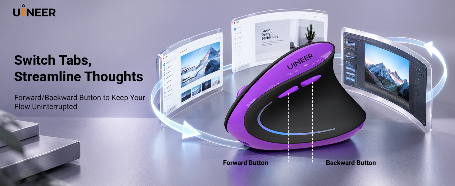 ergonomic bluetooth mouse