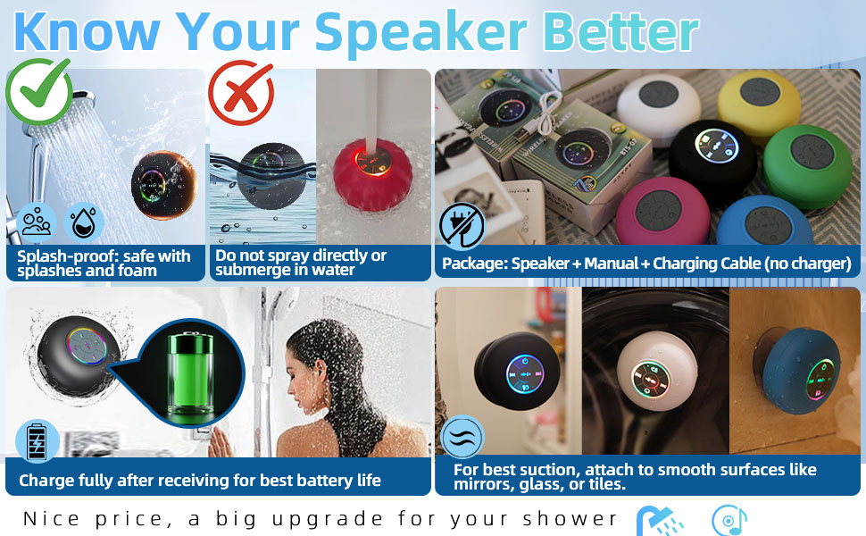 Know Your bathroom speaker better