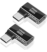 Duttek 90 Degree USB C Adapter PD 100w, Right Angle USB C Extender Adapter, 90 Degreer USB Type C...