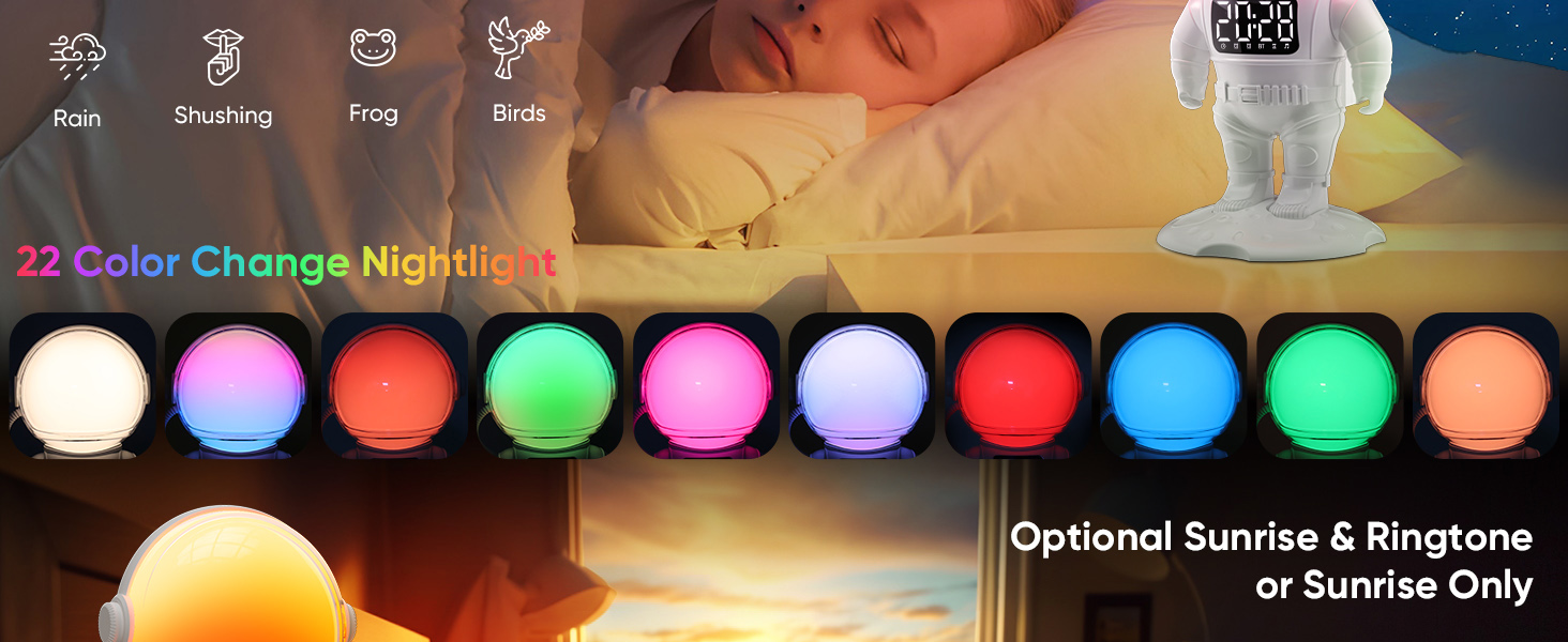 light alarm clock sunrise