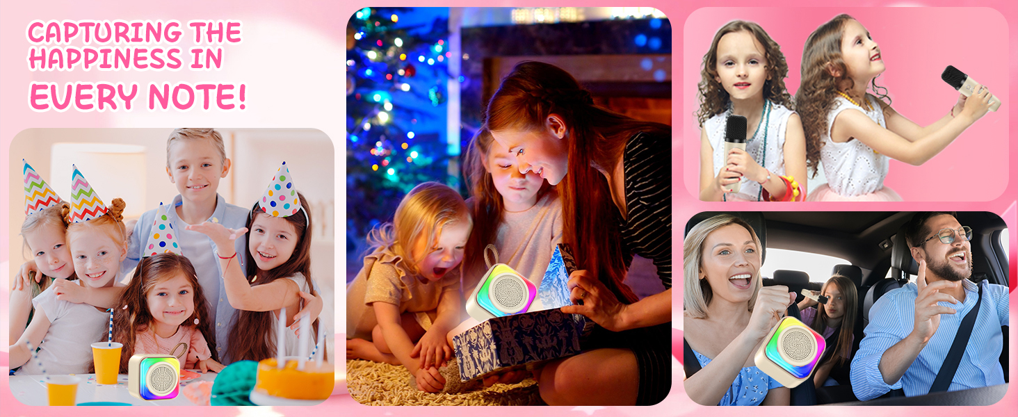 Karaoke Machine for Kids, Kids Karaoke Machine Gifts for Girls and Boys Family Party