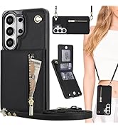 Fofvccv Crossbody Wallet Case for Samsung Galaxy S26 Ultra with Card Slots Holder, Women PU Leath...