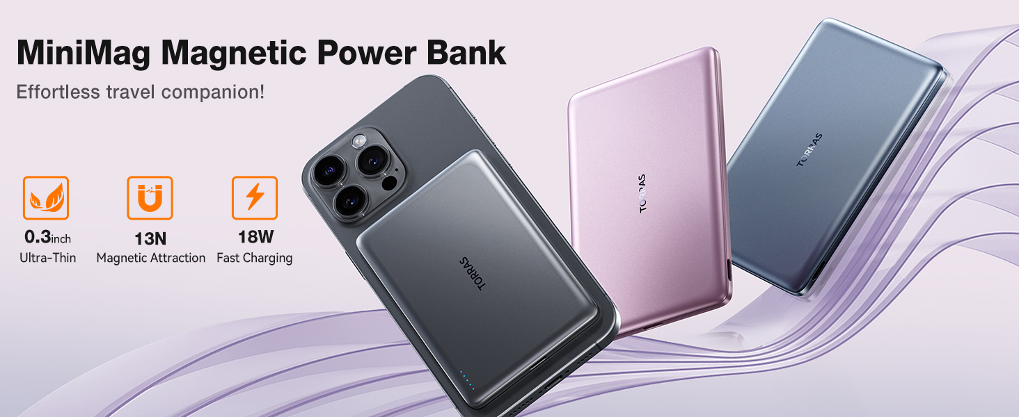 power bank anker iphone portable charger fast charging magnetic power bank