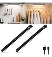 WILLED Under Cabinet &amp; Closet Lights, Motion Sensor, Rechargeable, Magnetic, 3 Color Temps, Dimma...