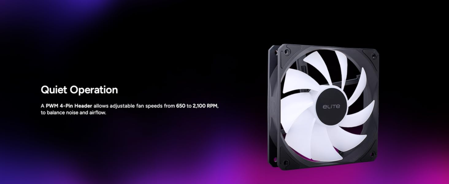 Elite Liquid Quiet Operation Black