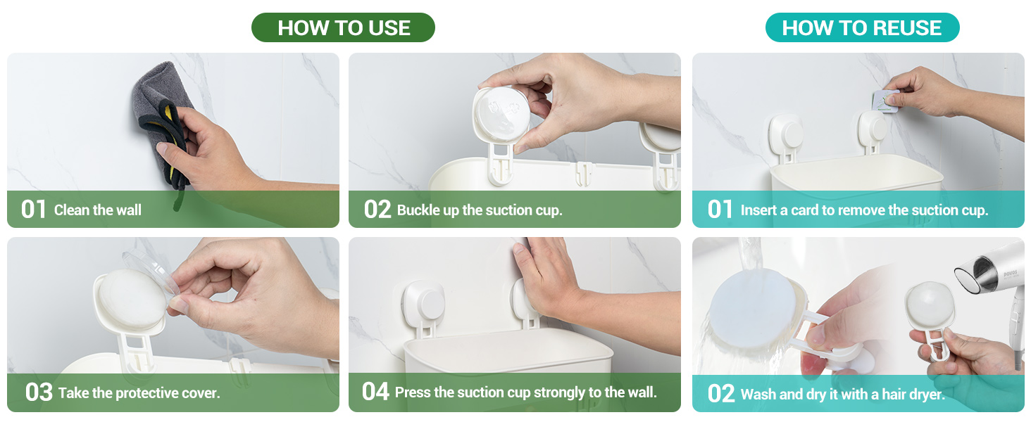 suction cup shower caddy