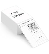 HYBSK Fanfold 4x6 inch Direct Thermal Labels Shipping Address Stickers for E-Commerce Businesses ...
