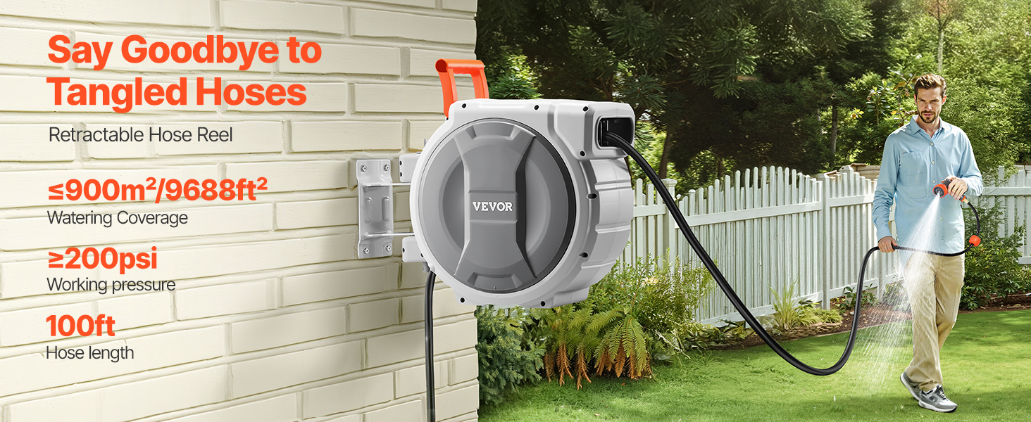 retractable garden hose reel