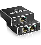 YAODHAOD Ethernet Splitter 1 to 2 1000Mbps LAN Network Splitter Internet Splitter RJ45 Ethernet S...