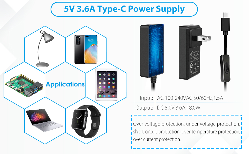 raspberry pi 4 power supply