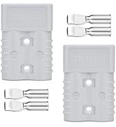 ZEHGCH 175Amp 600V Battery Cable Quick Connect/Disconnect Connector Plug Kit for Car Forklift Mot...