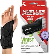 MUELLER Sports Medicine Green Fitted Wrist Brace for Men and Women, Support and Compression for C...