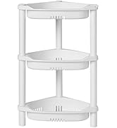 ELYKEN 3 Tier Shower Caddy Organizer Shelf Corner, 14.4 x 11.2 x 22.4 Inches, Rustproof, Plastic
