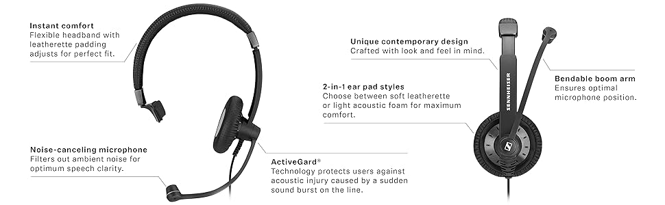 Head-set culture series ear right hands-free usb pc computer microphone talk noise cancelling call