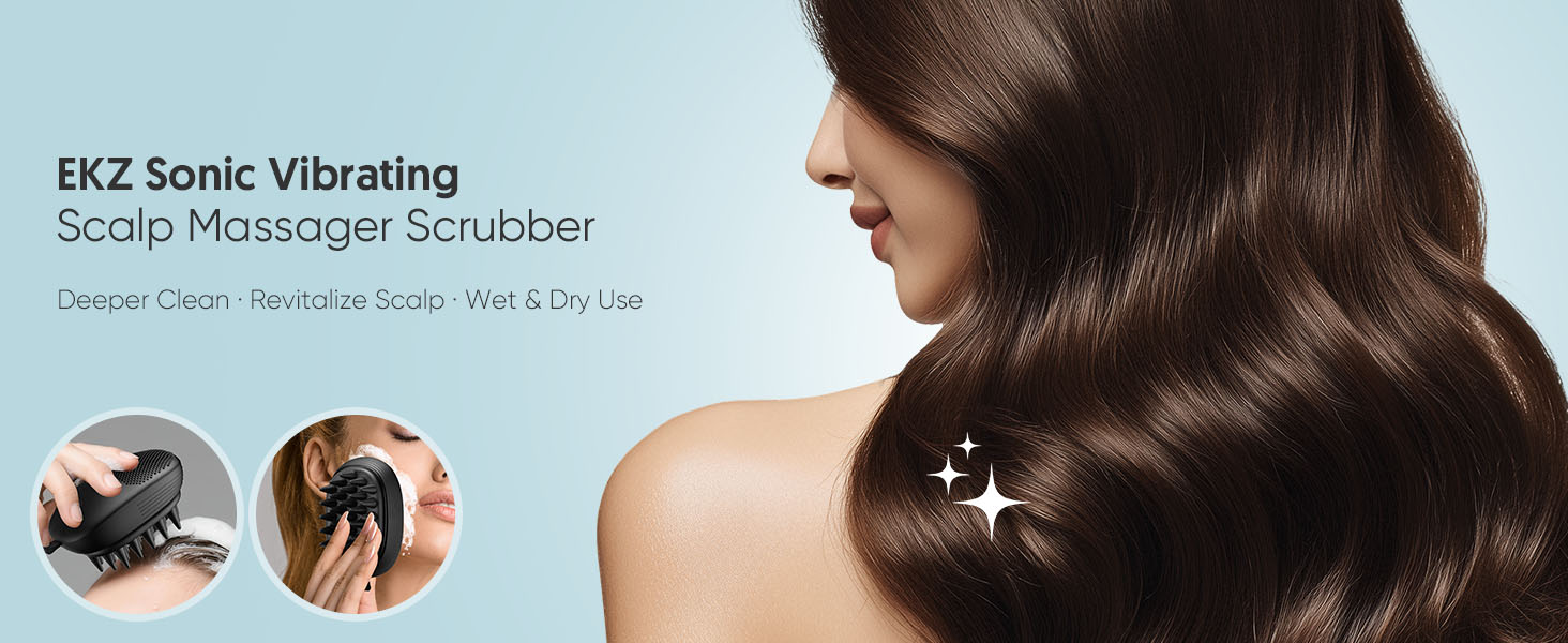 Ultrasonic Scalp &amp;amp;amp; FacialCleansing Brush