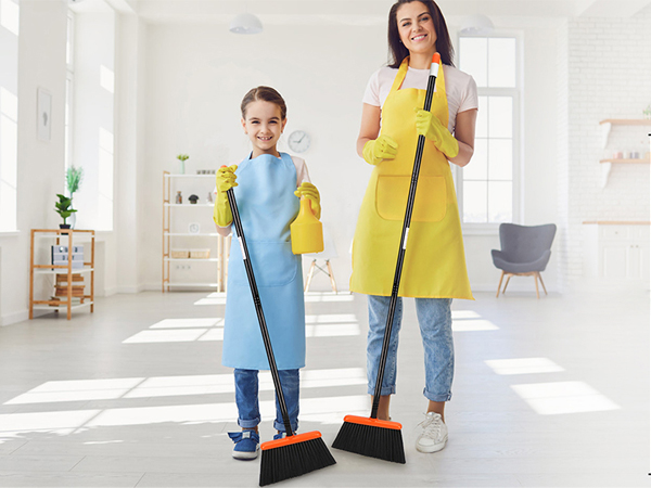 broom and dustpan