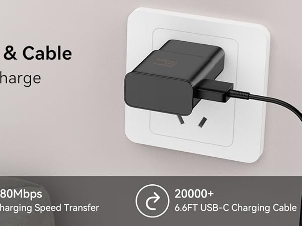 Phone Charger Android Samsung Charger Fast Charging Type C with USB C Charger Cable 6.6Ft s10 s9 s8