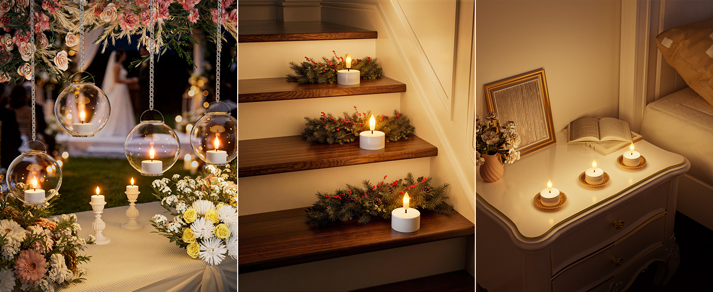 tea lights candles battery operated