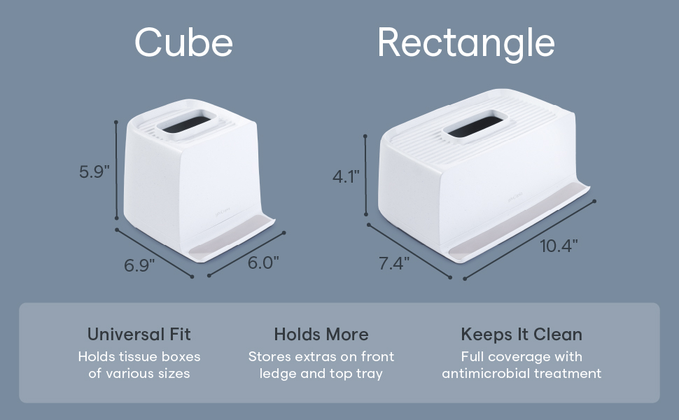Ledge Tissue Holder Rectangle