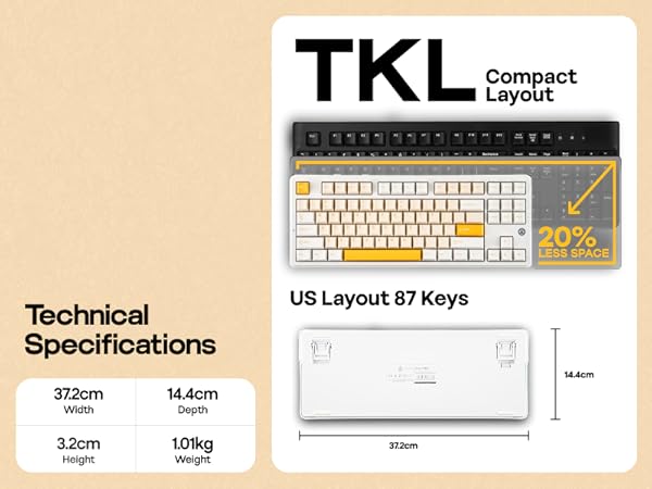 AK870 V2 White Yellow
