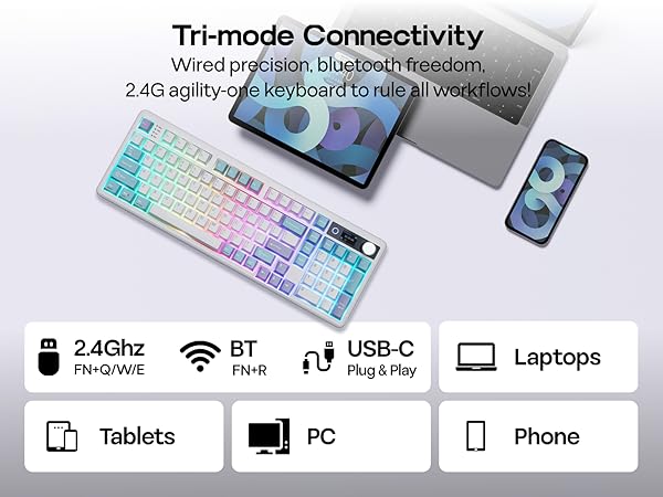 EPOMAKER TH99PRO Wireless Gaming Keyboard