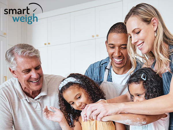 Smart Weigh Digital Kitchen Scale family baking 