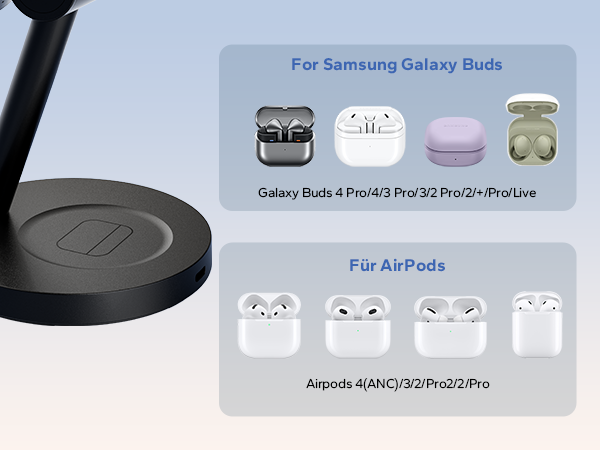 cargador inalámbrico para samsung android galaxy mag safe