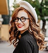 DXYXYO 3 Pack Round Reading Glasses for Women and Men, Stylish Spring Hinge Readers Blue Light Bl...