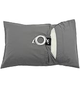 EMIKITS Grounding Pillowcase Upgraded 10% Silver Fiber 90% Organic Cotton, Conductive Grounded Be...
