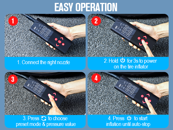 car tire inflator portable air compressor