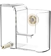 BAGHPBM 2 in 1 Bird Feeder Water Dispenser,Automatic Acrylic Water Feeder,Bird Food Container,Par...