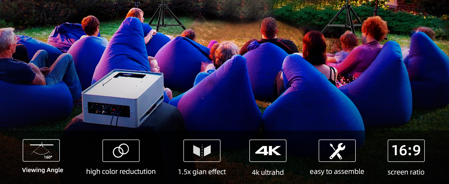 120 inch projector screen with stand